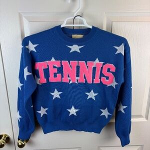 Judith March Tennis Short Set Stars Blue White